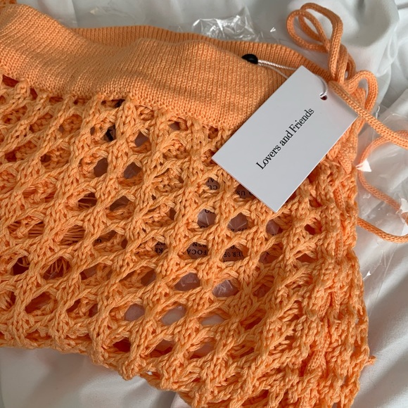 BRAND NEW Lovers and Friends Stellar Skirt in Tangerine. SIZE XS - Picture 6 of 6